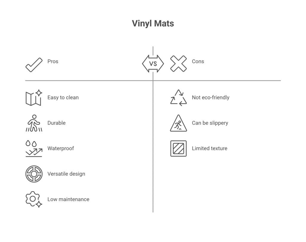 Decorative Vinyl Floor Mats for Home 