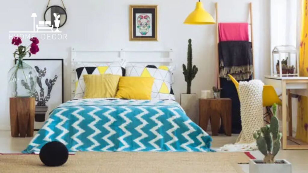 Current image: Bedroom Decorating Ideas in Blue and Yellow
