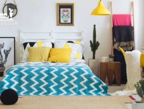 Bedroom Decorating Ideas in Blue and Yellow
